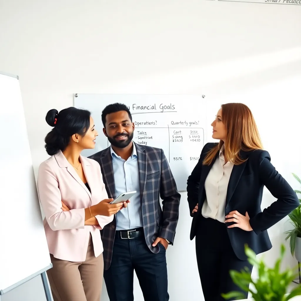 Financiële analyse van vorig kwartaal met grafieken en rapporten